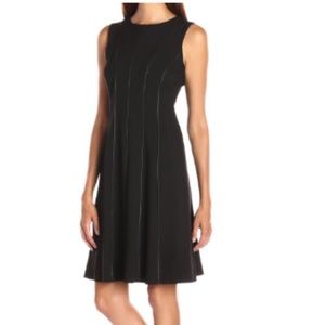 Calvin Klein Pleather Piped Women's Sheath Dress